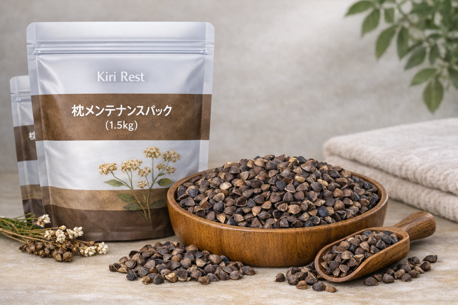 Kiri Rest 枕メンテナンスパック（1.5kg）